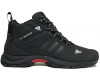 Adidas Terrex Climaproof High Black White с мехом